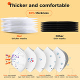 KN95 Face Mask Disposable Adults - 100 Pack Adjustable KN95 Mask 5 Layer Protection Breathable Comfortable Respirator Women Men KN95 Face Mask FACEMOON