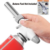 Butane Torch Kitchen Blow Lighter - Culinary Torches Chef Cooking Professional Adjustable Flame with Reverse Use for Creme, Brulee, BBQ, Baking, FunOwlet