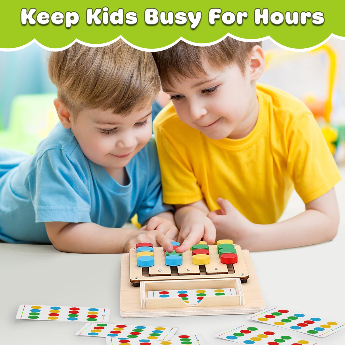 V-Opitos Color Matching Puzzle Toys, Montessori Brain Teasers Game for ...