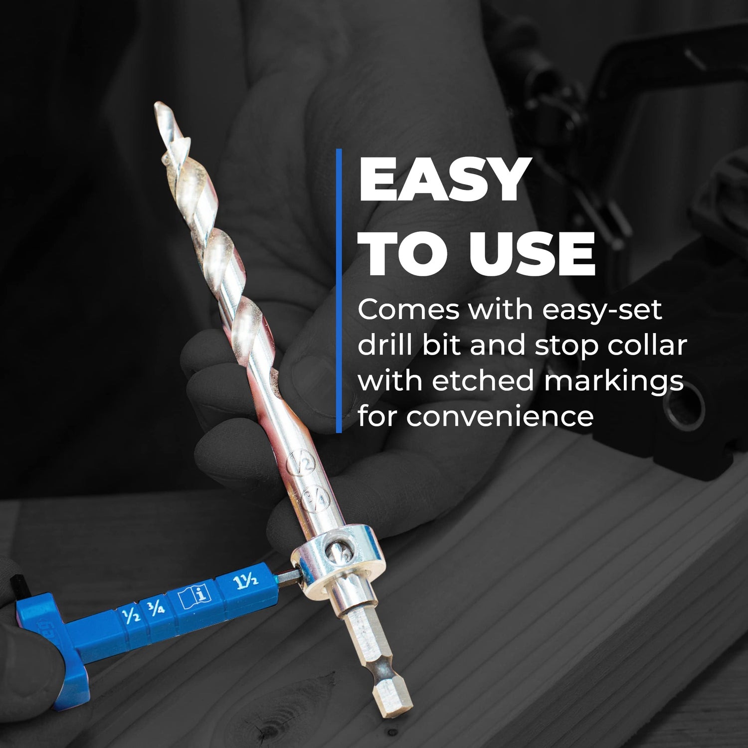 Durable Kreg Pocket-Hole Jig 320 with Classic 2" Face Clamp - Includes Wood Clamps for Woodworking & Tight Spaces - For Materials 1/2" to 1 1/2" KREG