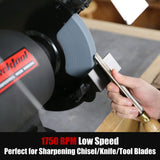 BUCKTOOL 1.5 HP 10 Inch Low Speed Bench Grinder, 1750 RPM Table Grinder with 13A Motor, High Precision Wobble-free Wheel Grinder, TDS-250 Bucktool