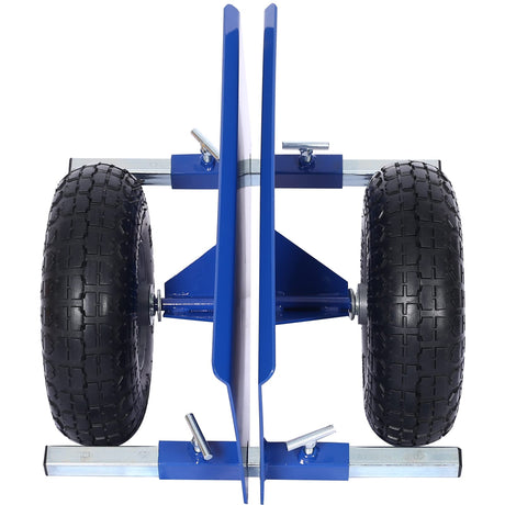 Heavy Duty Panel Dolly, Adjustable Door Dollys with Wheels, 2 10" Pneumatic Wheels 600LBS Load Bearing for Drywall Sheet Heavy Appliance & Material pouseayar