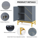 Tribesigns 59 in. Sideboard Storage Cabinet, Multi-Purpose Floor Cabinet with Doors and Adjustable Shelves, Modern Wood Buffet Cabinet for Living Tribesigns