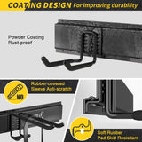 UUP Garage Storage, Garage Organization, Wall Mount Garden Tool Organizer 48 Inches, Max 440lbs Adjustable Metal Hooks, Yard Shed Organizer Rack, UUP