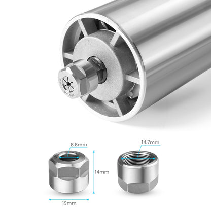 NymoLabs 7000-30000RPM CNC Router Spindle Motor with 1/8" ER11 Collet Set, 710W/110V, Upgraded for Most CNC Machines with 65mm Spindle Mount - WoodArtSupply