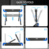Prostormer Portable Folding Sawhorse 2 Pack, Heavy Duty Saw Horses 2600Lbs Weight Capacity Each Twin Pack, Durable Table Stand with Folding Legs and Prostormer