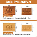 Personalized Cutting Board, Usa Crafted Maple/Walnut Customized Cutting Boards, Save The Date Wedding Gift, Christmas Gifts, Anniversary or Bridal SHOISOWO