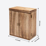 Poyilooo Jewelry Box Organizer, Large Jewelry Boxes for Women, Great Storage Earring Organizer Display for Necklace Earring Ring Bracelet, Rustic Poyilooo