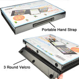 Sunnyglade 185 Pieces Double Sided Trifold Easel Art Set, Drawing Art Box with Oil Pastels, Crayons, Colored Pencils, Markers, Paint Brush, Sunnyglade