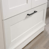 Sauder HomePlus Wardrobe/Pantry cabinets, L: 29.06" x W: 20.95" x H: 71.18", Soft White finish Sauder