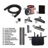 Vacmaster VJE1412SW0201 Beast Professional Series 14 Gal. 6.5 HP Steel Tank Wet/Dry Vac with Cart Vacmaster