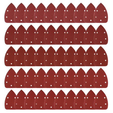 Coceca Mouse Detail Sander Sandpaper Sanding Paper Assorted Sanding Pads 40 80 120 180 240 Grits (50pcs Mouse Sandpaper) Coceca