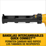 DEWALT 20V MAX Caulking Gun, Cordless, 10oz, Variable Speed Trigger, Interchangeable Canister Trays, Bare Tool Only (DCE560B) DEWALT