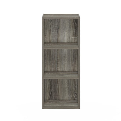 Furinno Luder Bookcase / Book / Storage , 3-Tier, Frenck Oak