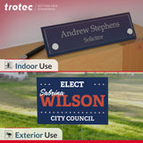 Trotec TroLase | 12"x12"x1/16", 8 Pcs | Black/White | 2 Ply | Modified Acrylic | Laser Engraving Double Color Plastic Sheet | Engraving Blanks for TROTEC