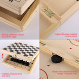 Sling Puck Game, Chess Checkers Game Set, 4 in 1 Board Game, Fast Hockey Table Game, Tic Tac Toe Slingshot Chess Set for Kids Alemard