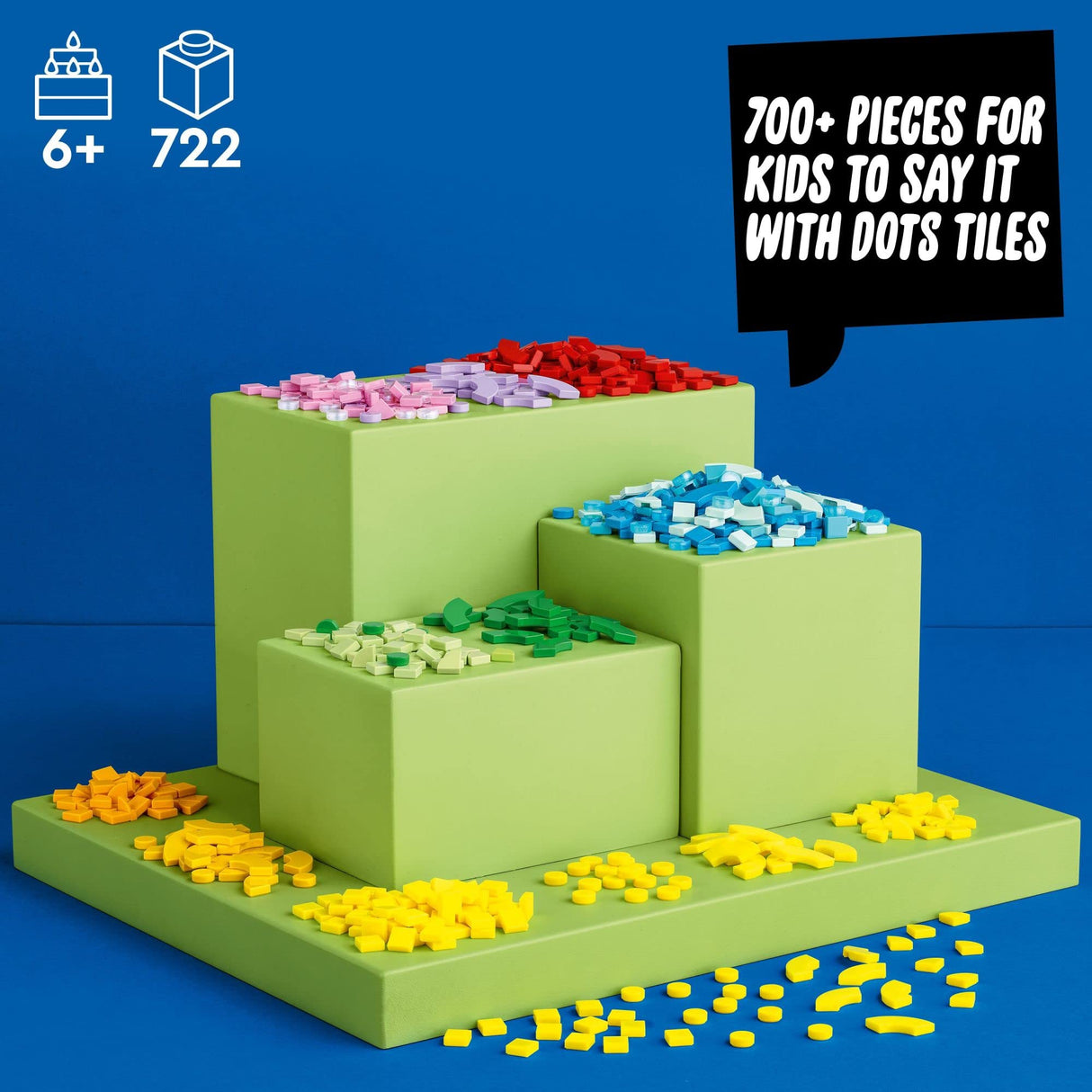 LEGO DOTS Lots of DOTS Lettering Tiles 41950 Ultimate Collection Arts & Crafts Kit for Kids, Make Custom Messages, Room Decorations, Express LEGO