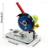 NovelLife Mini Miter Saw 4 inch Electric Table Cut-Off Chop Saw 775 Motor 105mm Circular Blade for DIY Model Crafts Hobby Metal Wood Plastic Compound NovelLife