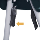 POWERTEC MT4000 Folding Miter Saw Stand with 8-Inch Wheels and 110V Power Outlets, Universal Quick-Release Brackets POWERTEC