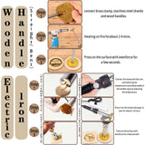 Custom Metal Branding Iron for Wood and Leather - Personalised Electric Logo Stamp by Bliver Bliver