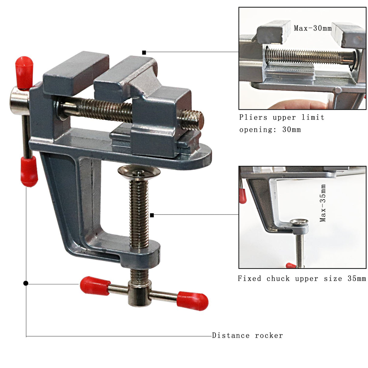 TANJIN Mini Jeweler Table Clamp Small Hobby Bench Vice Jewelers Hobby Clamps Craft Table Repair Tool Portable Work Bench Vise TANJIN