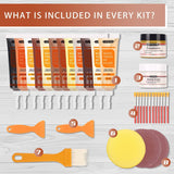 Lifreer Wood Furniture Repair Kit, High-Performance Wood Filler, Wood Putty with Beeswax - Hardwood Floor Scratch Repair Kit for Scratch, Cracks, Lifreer