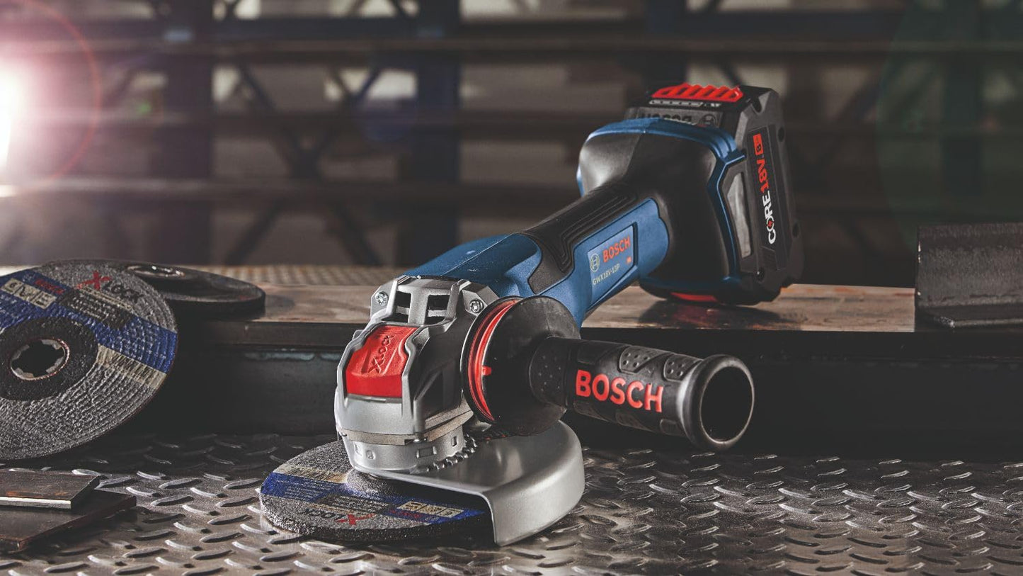 BOSCH GWX18V-13PN PROFACTOR™ 18V X-LOCK 5 – 6 In. Angle Grinder with Paddle Switch (Bare Tool) - WoodArtSupply