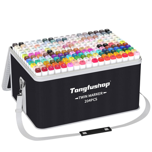  Tongfushop Brush Markers Set, 72 Colored Brush Tip