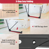 Goplus Saw Horses 2 Pack Folding, Portable Lightweight Work Horse with 2x 4 Slots,2200 LBS Capacity,Non-slipping Pads, Heavy Duty Sawhorse for Goplus