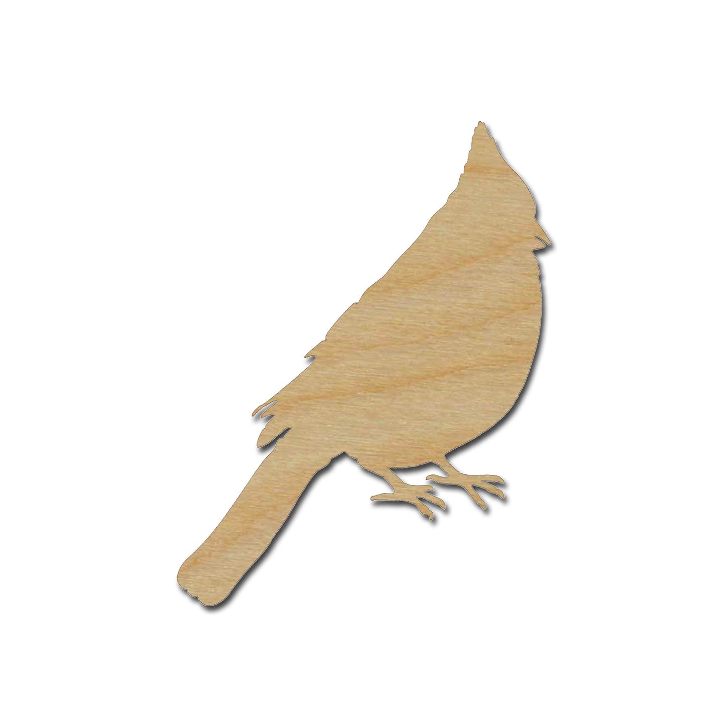 Cardinal Bird Shape Unfinished Wood Craft Cutouts 3" 6 Pieces