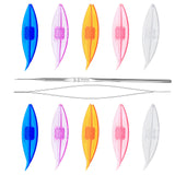 BUTUZE Tatting Shuttle Kit, 10 PCS Plastic Tatting Shuttle with Beading Needles Crochet Hooks Knitting Needles Big Eye Needles Tatting Needles for BUTUZE