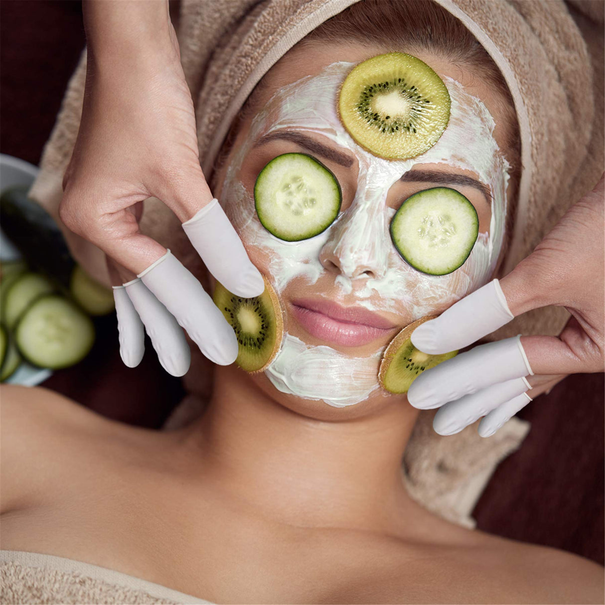 tifanso Finger Cots Finger Protectors, Medium Finger Gloves Disposable, Finger Covers Protection for Finger Tips, Finger Sleeve Thumb Protector tifanso