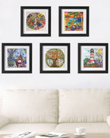 Blissful Scenes Adult Coloring Book - Features 50 Original Hand Drawn Designs Printed on Artist Quality Paper, Hardback Covers, Spiral Binding, ColorIt