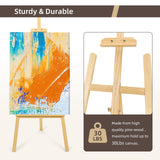 Stuelloaf Adjustable Wooden Painting Easel, Art Easel Stand Hold up to 48'', Painting Canvas for Wedding Sign and Poster, Drawing for Adults, Stuelloaf