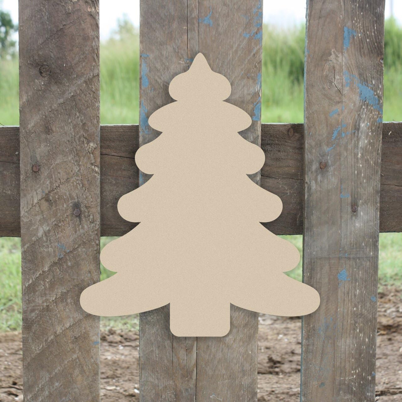 Wooden Christmas Tree Unfinished Cutout, Wooden Shape, Paintable Build-A-Cross