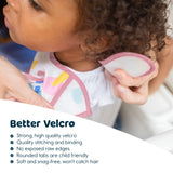 Tiny Twinkle Mess-Proof Baby Bib - Waterproof Bib for Baby Girl - Machine Washable - Adjustable Closure - PVC BPA & Phthalate Free - Great for Travel Tiny Twinkle