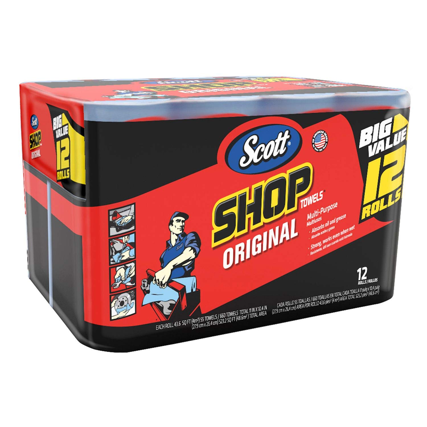 Item of Scott Shop Towels (12 Rolls) - Pack of 1 - Bulk Disc. PDTXCLS