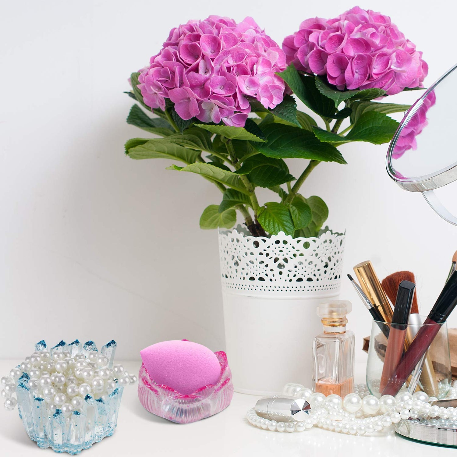 3 Shapes Resin Candle Holder Silicone Moulds Crystal Shape Candle Holder Mould Flower Lotus Tealight Resin Mould Lotus Candlestick Epoxy Casting Patelai