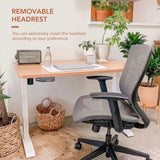 FLEXISPOT OC3B Ergonomic Executive Mesh Office Task Chair Swivel Height Adjustable Seat Headrest Armrest Lumbar Support Caster Wheels For Computer FLEXISPOT