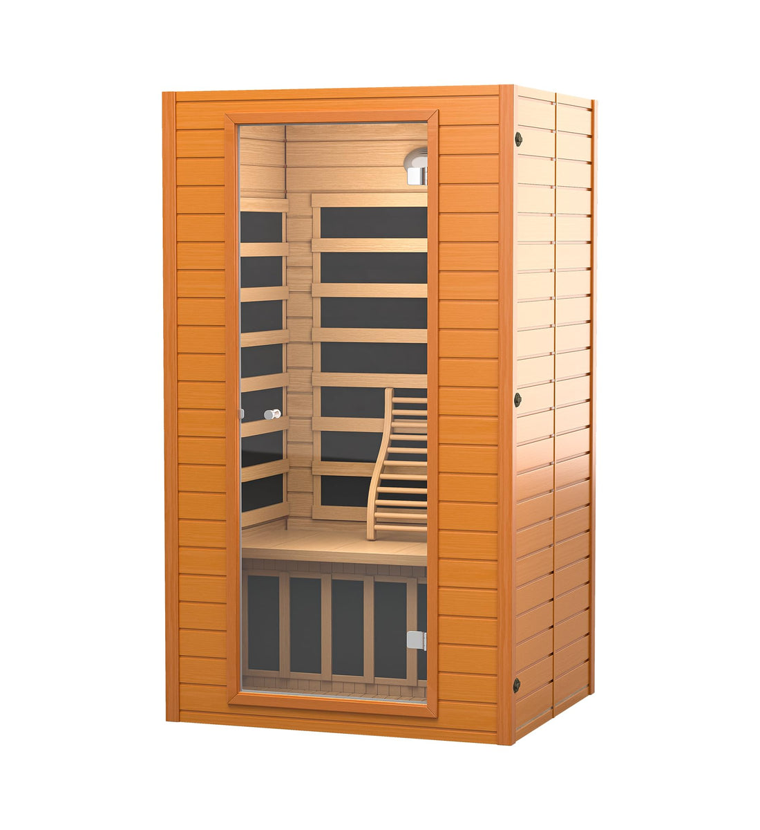 SpringSpa Far Infrared Sauna Room Near Zero EMF Hemlock 1-2 Person