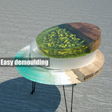Large Round Epoxy Mold, Silicone Resin Molds Round, Round Epoxy Mold for Coffee Desk, Clock and Table, DIY Round Risen Mold for Home Decorations AYOK