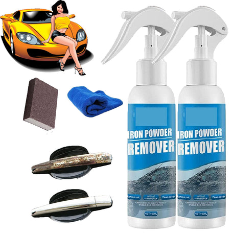 Multi Purpose Rust Remover Spray,Ouhoe Iron Powder Remover, Iron Powder Remover, Rustout Instant Remover Spray, Rust Out Instant Remover Spray (2 CZNBZN