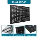 Daanxw Pegboard Rack Garage Storage Steel Horizontal Peg Board Pack,Steel Pegboard Heavy Duty- 4 Pack Metal Peg Board Tool Organization Panels Daanxw