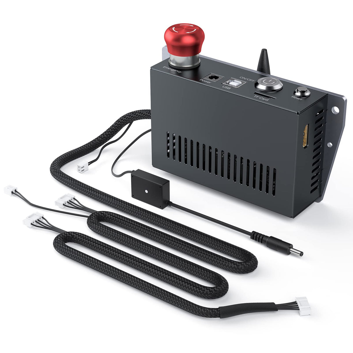 ATOMSTACK AIC1 Air Assist Automatic Control Kits for Frame-Shaped Laser Engraver, Auto ON/Off Air Assist for LightBurn M7, Support Offline Engraving, ATOMSTACK