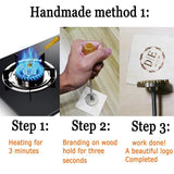 Custom Wood Branding Iron with Handle for Unique Personalised Crafting - Arokimi Arokimi