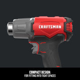 CRAFTSMAN V20 Cordless Heat Gun, Up to 950 Degrees F, Bare Tool Only (CMCE530B) Craftsman