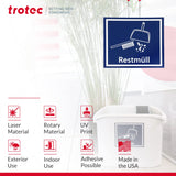 Trotec TroLase | 12"x12"x1/16", 8 Pcs | Black/White | 2 Ply | Modified Acrylic | Laser Engraving Double Color Plastic Sheet | Engraving Blanks for TROTEC