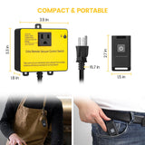 Dust Collector Remote Switch, Ortis 120V Wireless Remote Switch for Dust Collector, 328FT Wireless Range (Battery Included), Heavy Duty Design, Save Ortis