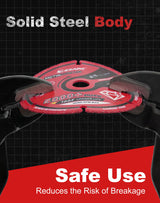 EZARC Diamond Cutting Wheel 3 x 3/8 Inch for Metal, Cut Off Wheel with 5000+ Cuts on Rebar, Steel, Iron and INOX EZARC