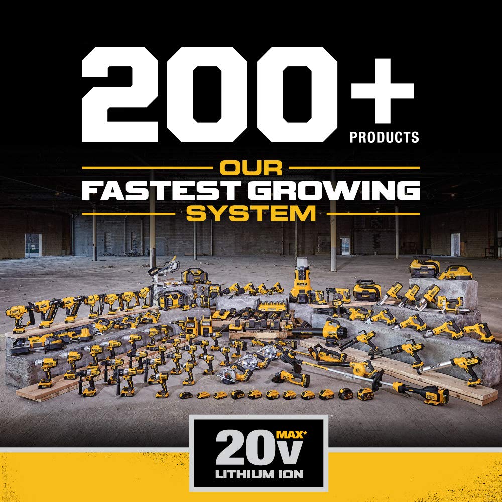 DEWALT 20V MAX* Cordless Drill / Driver Kit, Compact, 1/2-Inch (DCD708C2) DEWALT